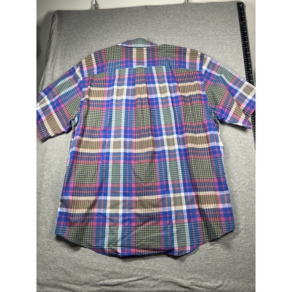 Pendleton Shirt Mens XL Blue Green Plaid Button‎ Up Cotton Outdoors Surf - Picture 4 of 7